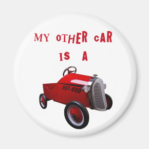 Aimant Mon autre voiture est un hot rod