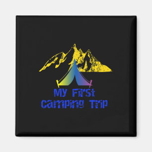 Aimant Mon aventure de premier voyage de camping en tente