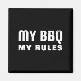 Aimant Mon barbecue Mes règles