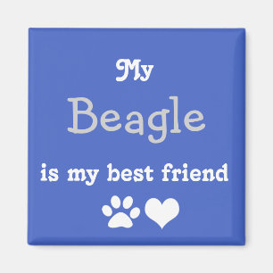 Aimant Mon Beagle est mon meilleur ami