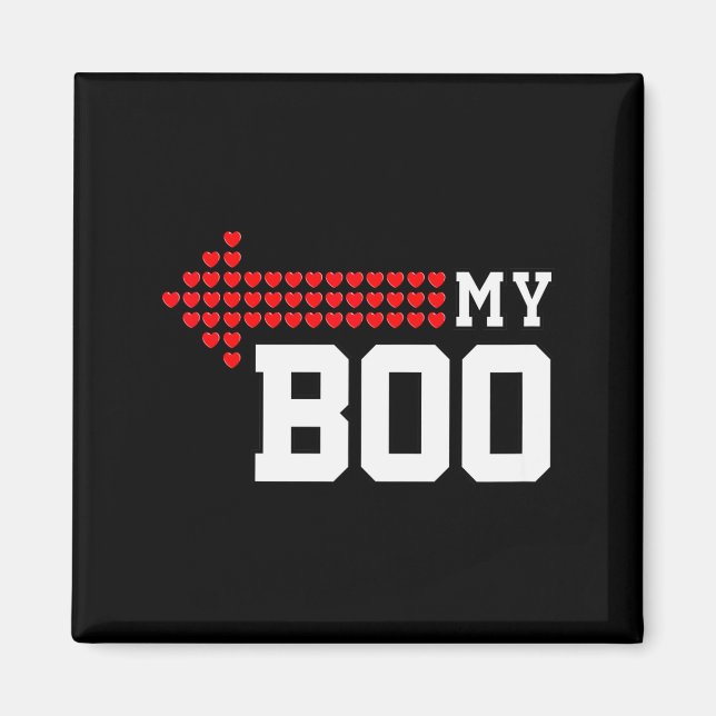 Aimant Mon Boo &amp; Mon Bae Saint-Valentin Tapis de coup (Devant)