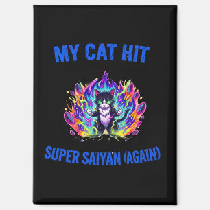 Aimant Mon chat devient Super Saiyan (encore)
