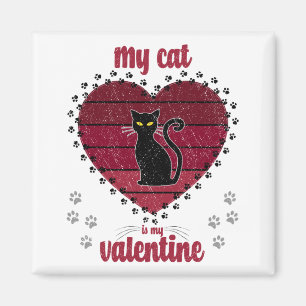 Aimant Mon Chat Est Ma Saint Valentin Joli cadeau valen