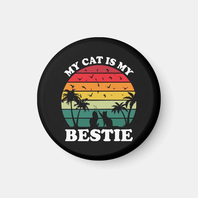 Aimant Mon chat est mon meilleur ami (Devant)
