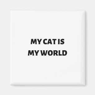 Aimant Mon chat est mon monde
