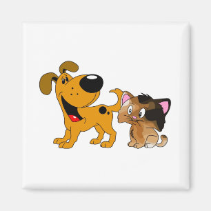 Aimant Mon chien aime des chats !