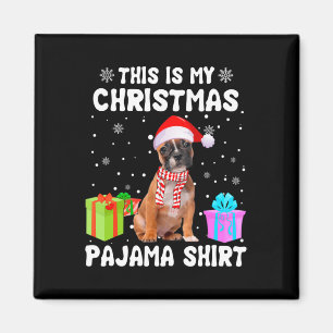 Aimant Mon Chien de Noël Chien de Chien de Chien Pajama C