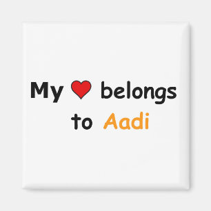 Aimant Mon coeur appartient à Aadi