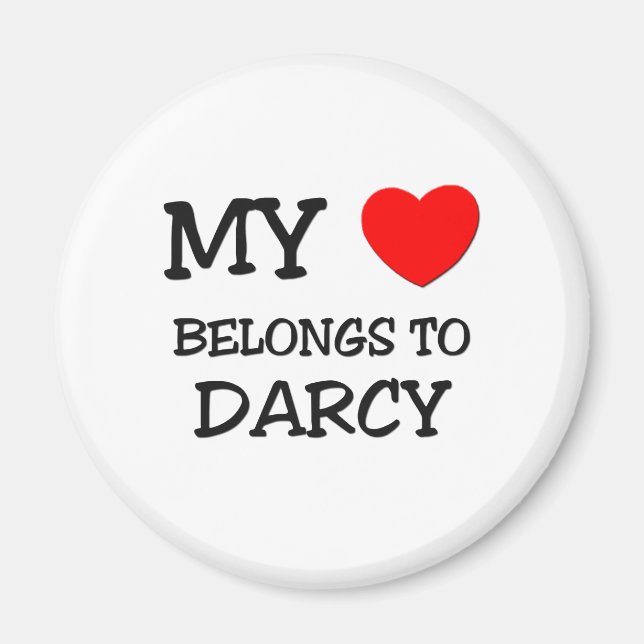 Aimant Mon Coeur Appartient À DARCY (Devant)