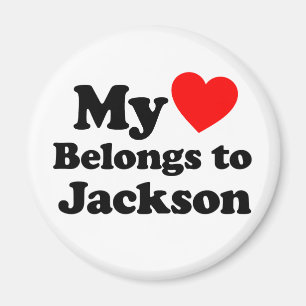 Aimant Mon coeur appartient à Jackson