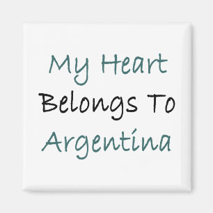 Aimant Mon Coeur Appartient À L'Argentine