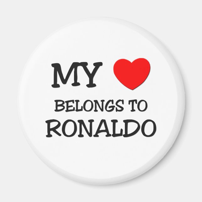Aimant Mon coeur appartient à Ronaldo (Devant)