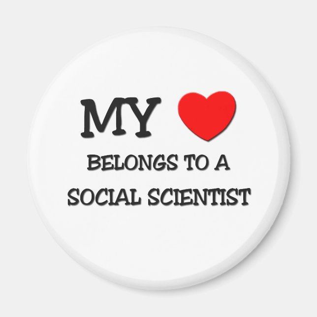 Aimant Mon Coeur Appartient À Un SCIENTIFIQUE SOCIAL (Devant)