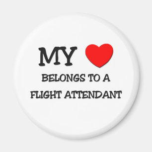 Aimant Mon coeur appartient à un STEWARD (HÔTESSE DE