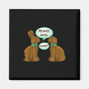 Aimant Mon coeur fait mal au lapin lapin au chocolat Joye