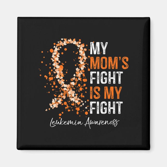 Aimant Mon combat de maman est mon combat contre la leucé (Devant)