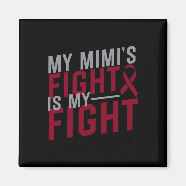 Aimant Mon combat de Mimi est mon combat contre l'anémie  (Devant)