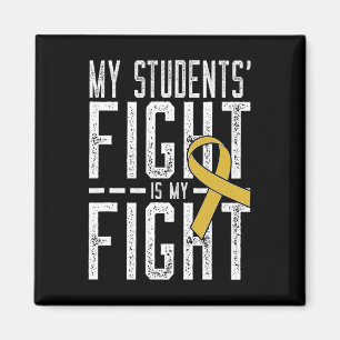 Aimant Mon combat étudiant est ma lutte contre le cancer