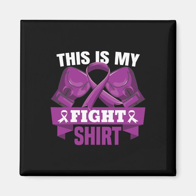 Aimant Mon combat Fibromyalgia Fighter Support est fort (Devant)