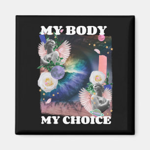 Aimant Mon corps Mon choix Droits des femmes Illustration