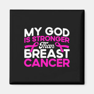 Aimant Mon Dieu est plus fort Conscience du cancer du sei