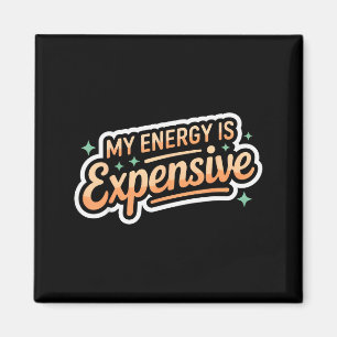 Aimant Mon énergie est un rétro esthétique onéreux qui do
