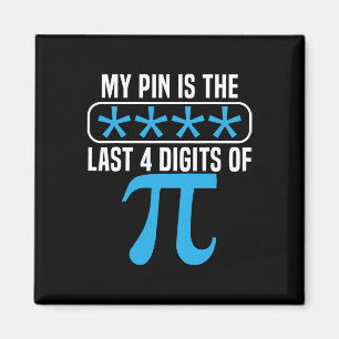 Aimant Mon Épingle Est Le Dernier 4 Chiffres De Pi Jour M