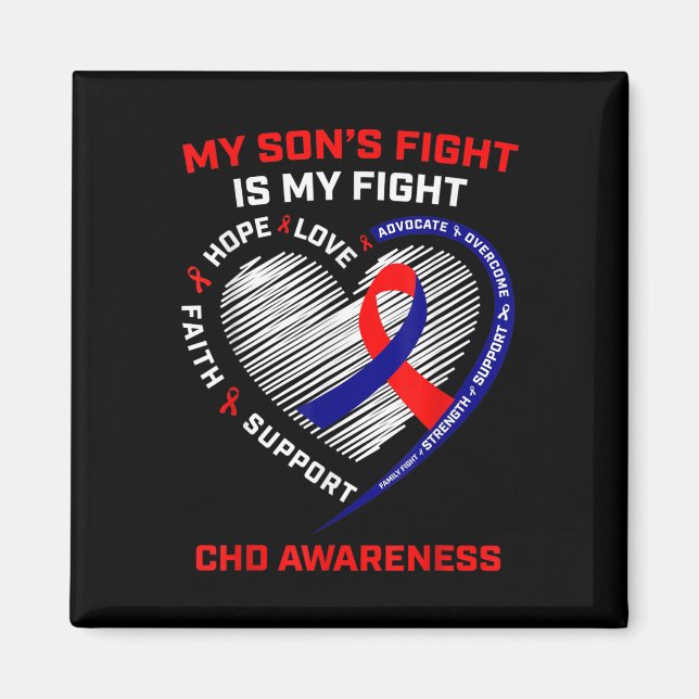 Aimant Mon Fils combat est mon combat Chd Heart Disease A (Devant)