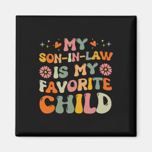Aimant Mon Fils En Droit Est Mon Enfant Favori Funny Retr