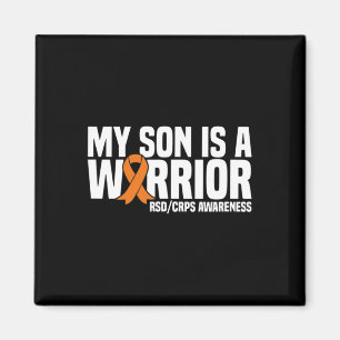 Aimant Mon Fils Est Un Guerrier Orange Ribbon Rsdcrps Lau