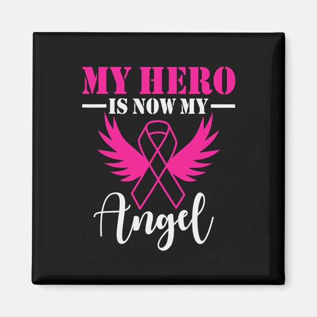 Aimant Mon Héros Est Maintenant Mon Ange Sensibilisation  (Devant)