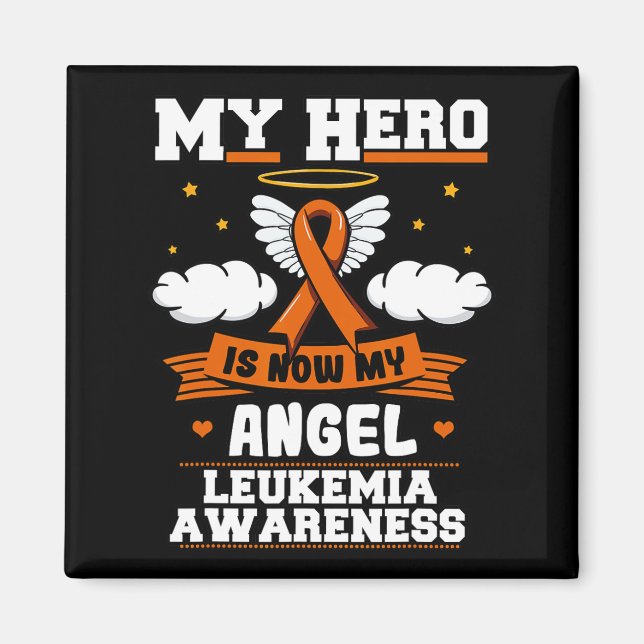 Aimant Mon Héros Est Maintenant Mon Angel Leukemia Green  (Devant)