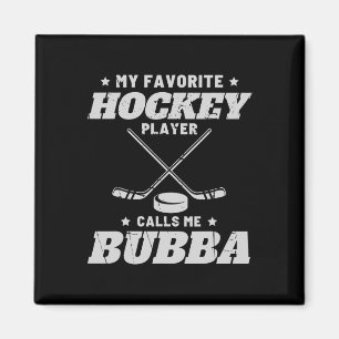 Aimant Mon hockey préféré m'appelle famille Bub drôle de