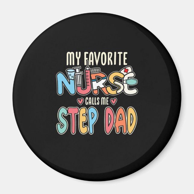 Aimant Mon Infirmière Préférée M'Appelle Pas Papa (Devant)
