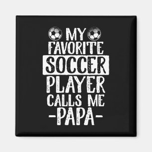 Aimant Mon Joueur De Football Préféré M'appelle Papa T Sh