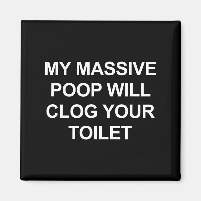 Aimant Mon Mive Op Bouchera Vos Toilettes, Drôle, Blagues (Devant)