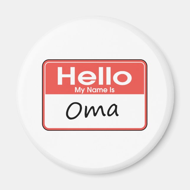 Aimant Mon nom est Oma (Devant)