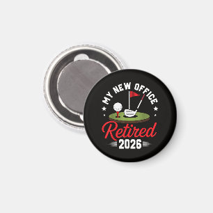 Aimant Mon Nouveau Bureau Retraité 2026 Golf Retraite