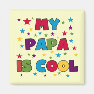 Aimant Mon papa est T-shirts et cadeaux frais