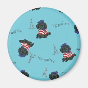 Aimant Mon Petit Chou Chou Noir Poodé Chiot