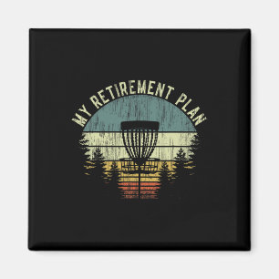 Aimant Mon Plan De Retraite Drôle Disc Golf Gag Hommes Se