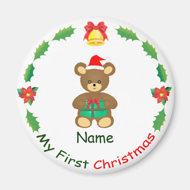 Aimant Mon premier Noël (Devant)