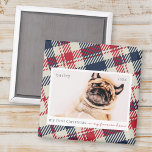 Aimant Mon premier Noël pour toujours Accueil Plaid Photo<br><div class="desc">Ce design simple et classique est composé de typographie serif et d'ajouter une photo d'animal de compagnie personnalisée. "Mon premier Noël dans ma maison à jamais" orne le dessin.</div>