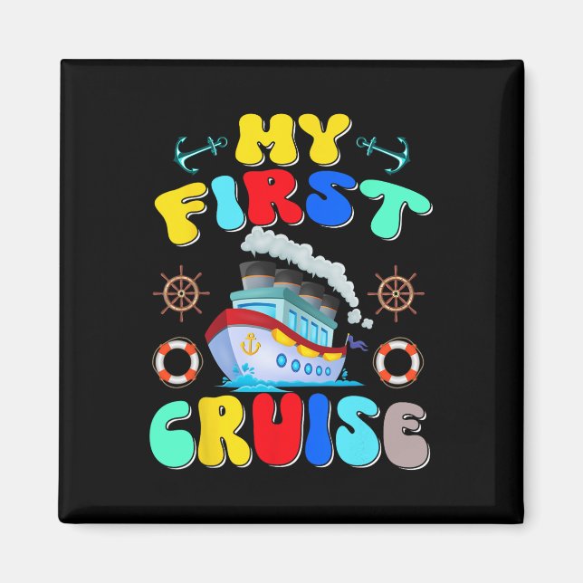 Aimant Mon premier voyage de croisière 2025 croisière en  (Devant)