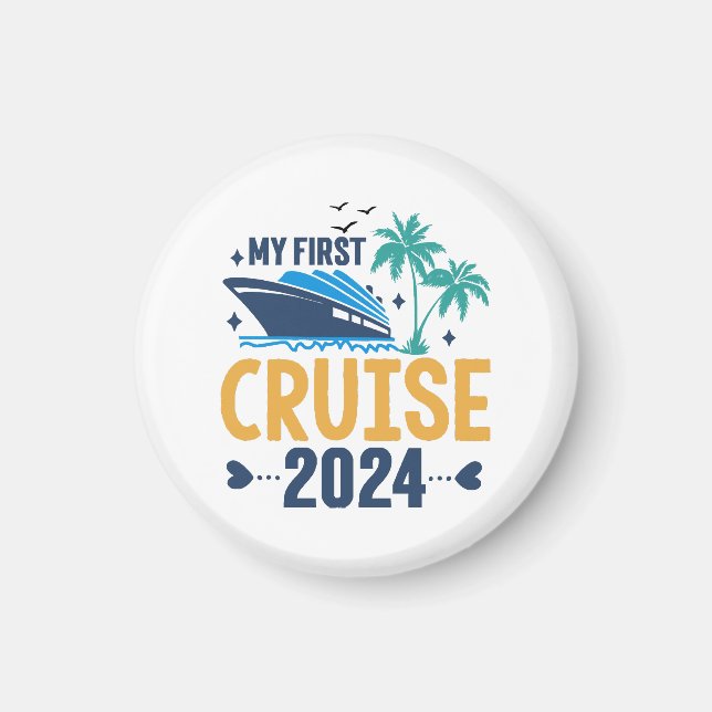 Aimant Mon Premier Voyage en Mer 2024 (Devant)