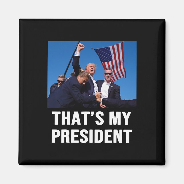 Aimant Mon président Trump 2024 (Devant)