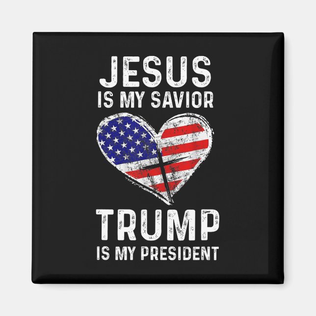 Aimant Mon Sauveur Trump est-il mon président 2 (Devant)