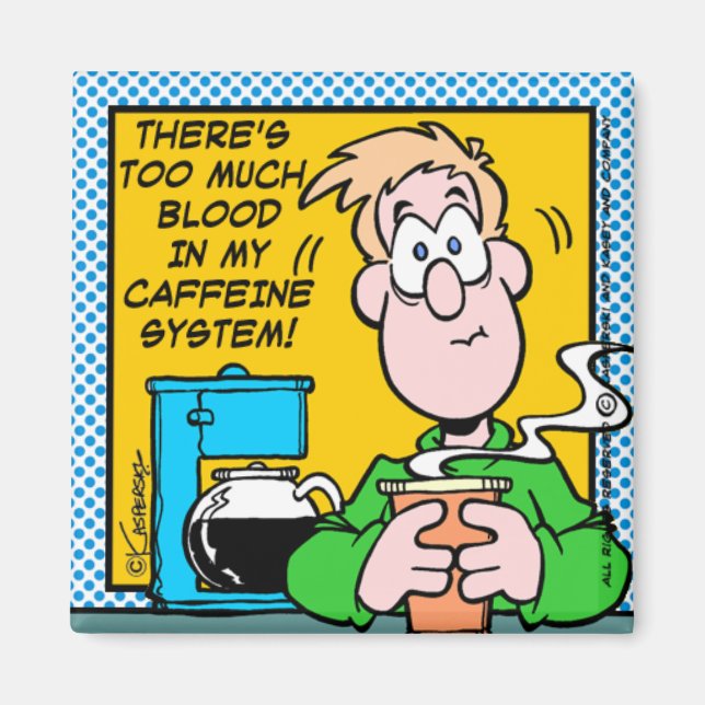 Aimant Mon système de caféine (Devant)