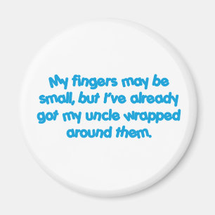 Aimant Mon Uncle&apos ; s enveloppé (bleu)