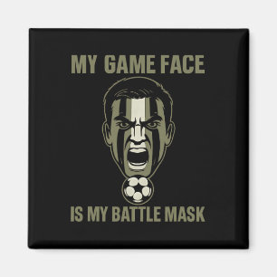 Aimant Mon visage de jeu est mon masque Byttle camouflage
